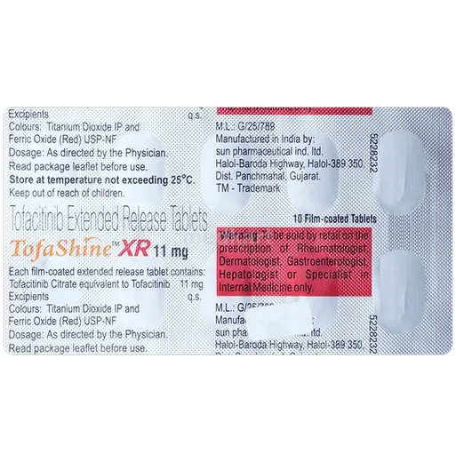 tofashine xr 11mg tablet 10's